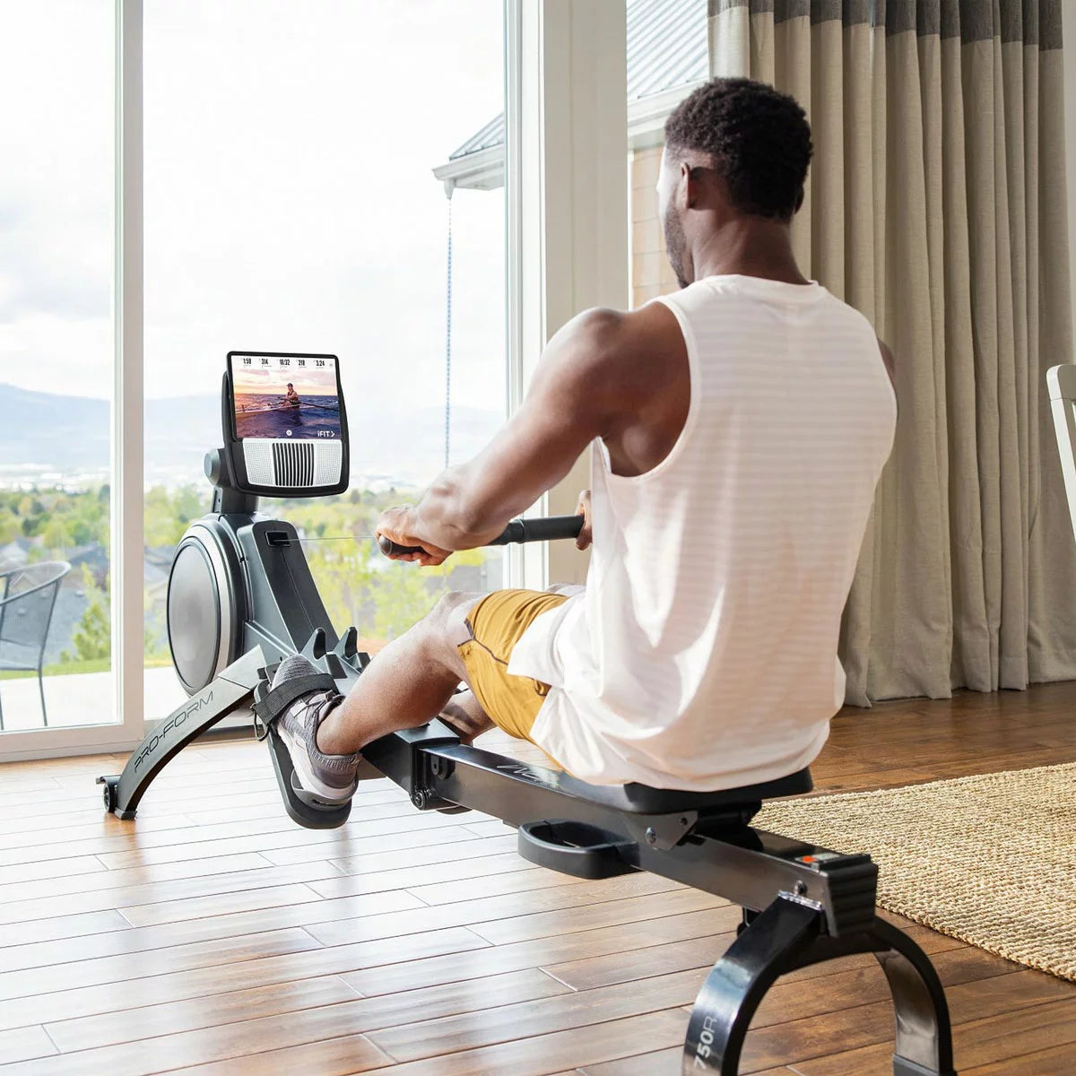 Installed ProForm 750R Rower – Home Rowing Machine for Full Body Cardio