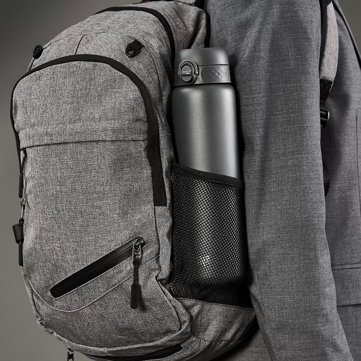 Ion8 Stainless Steel Water Bottle 1.2L, 2 Pack in Two Colour Combinations