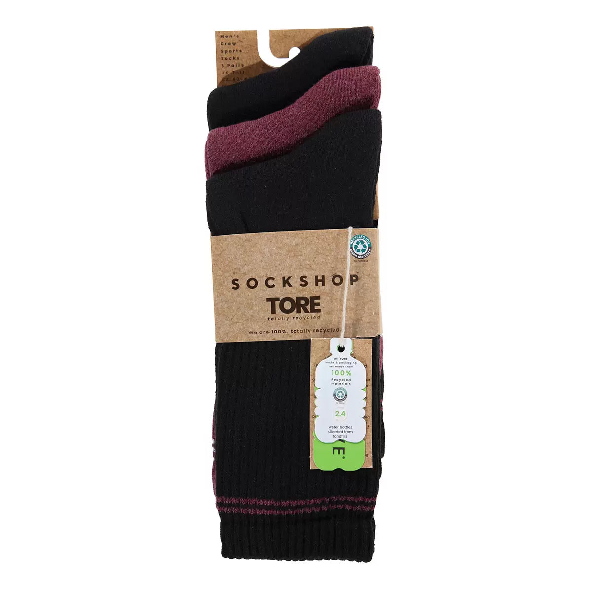 Tore Crew Sports Socks for Men - 2 x 3 Pack Athletic Socks
