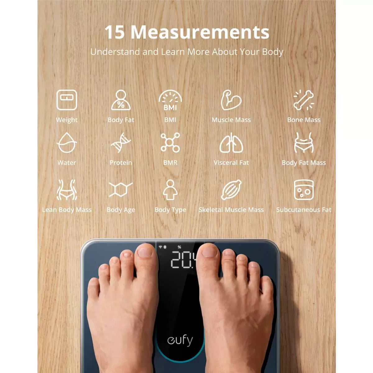 Eufy Smart Scale P2 High Quality Digital Body Scale in Black