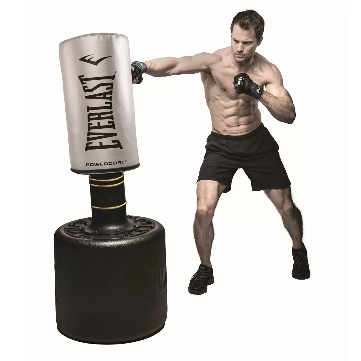 Everlast Powercore Free Standing Punch Bag Kit Complete Boxing Workout Setup