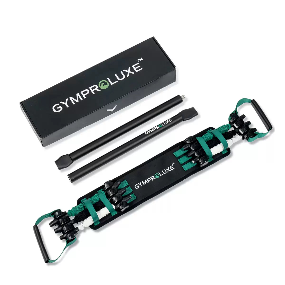 GymProLuxe Band and Bar Set 2.0 Resistance Band Workout System for Full-Body Training