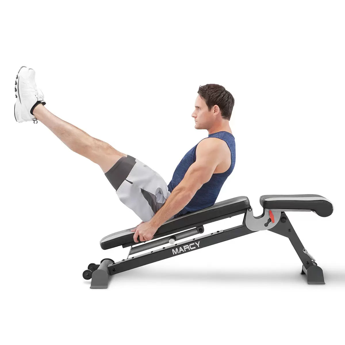 Marcy HIMT Cage & Utility Bench – Heavy-Duty Adjustable Bench for Home Gym