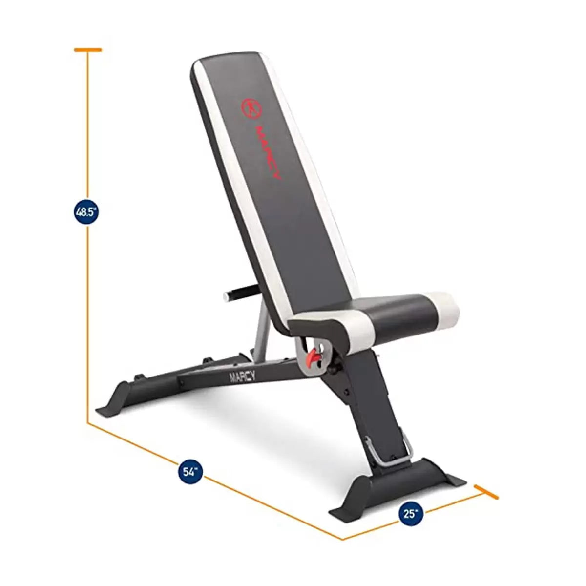 Marcy HIMT Cage & Utility Bench – Heavy-Duty Adjustable Bench for Home Gym