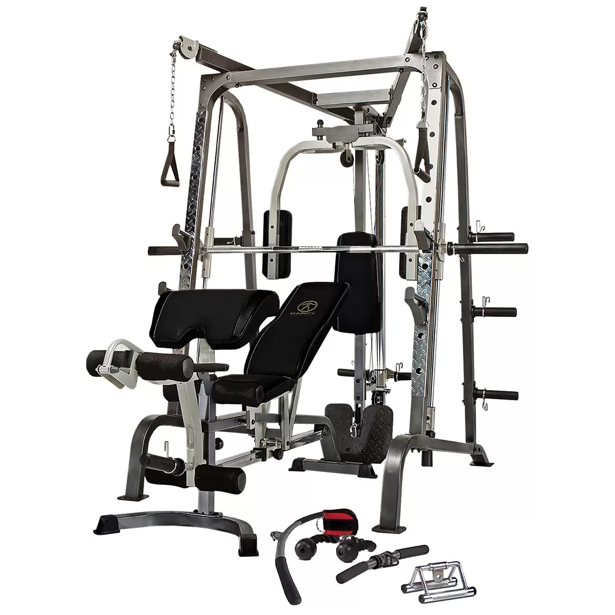 Marcy MD-9010G Deluxe Smith Machine – Marcy Home Gym for Full Body Workouts