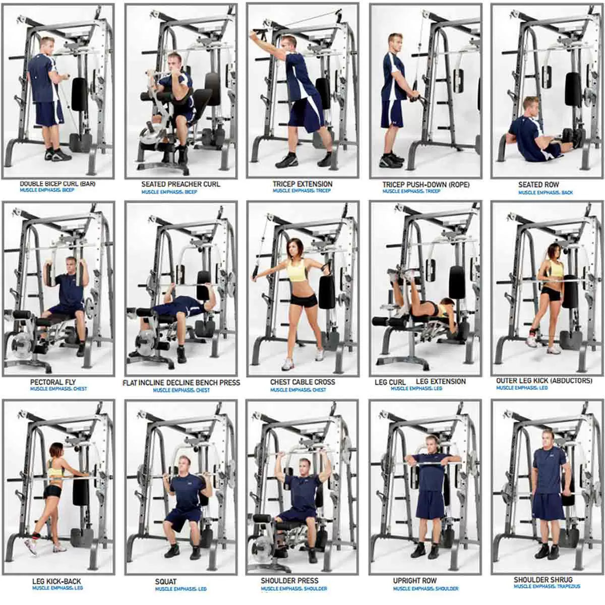 Marcy MD-9010G Deluxe Smith Machine – Marcy Home Gym for Full Body Workouts