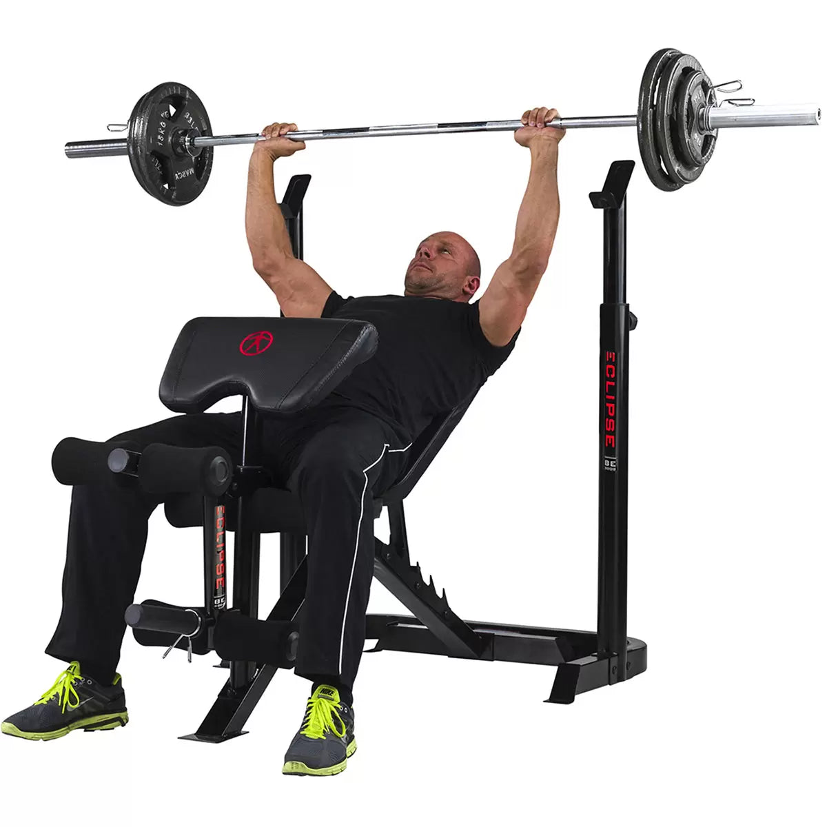 Marcy BE3000 Eclipse Adjustable Weight Bench & Squat Rack for home gym
