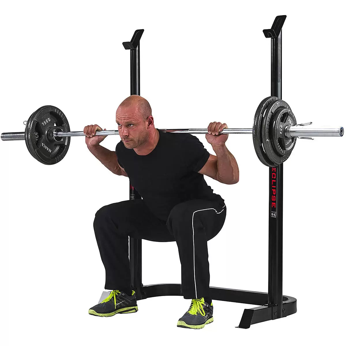 Marcy BE3000 Eclipse Adjustable Weight Bench & Squat Rack for home gym