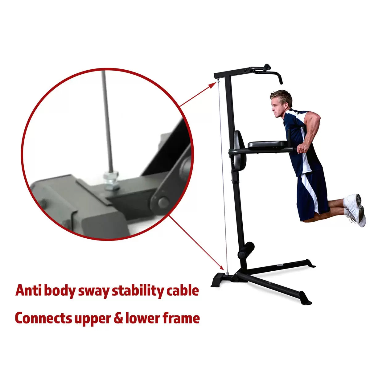 Marcy TC-3508 Deluxe Corner Pull Up Power Tower – Full Body Workout Tower