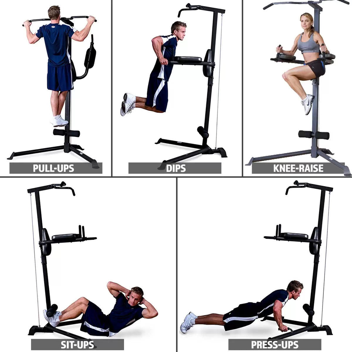 Marcy TC-3508 Deluxe Corner Pull Up Power Tower – Full Body Workout Tower