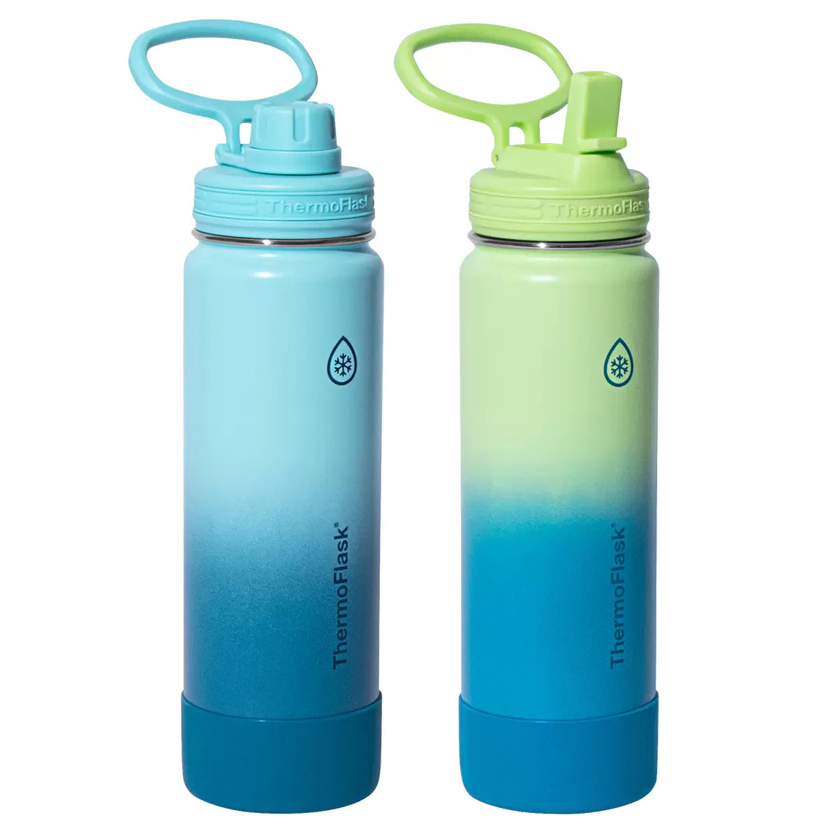 Stainless Steel Thermo Flask 700ml Durable Water Bottle, 2 Pack in 3 Colour Combinations