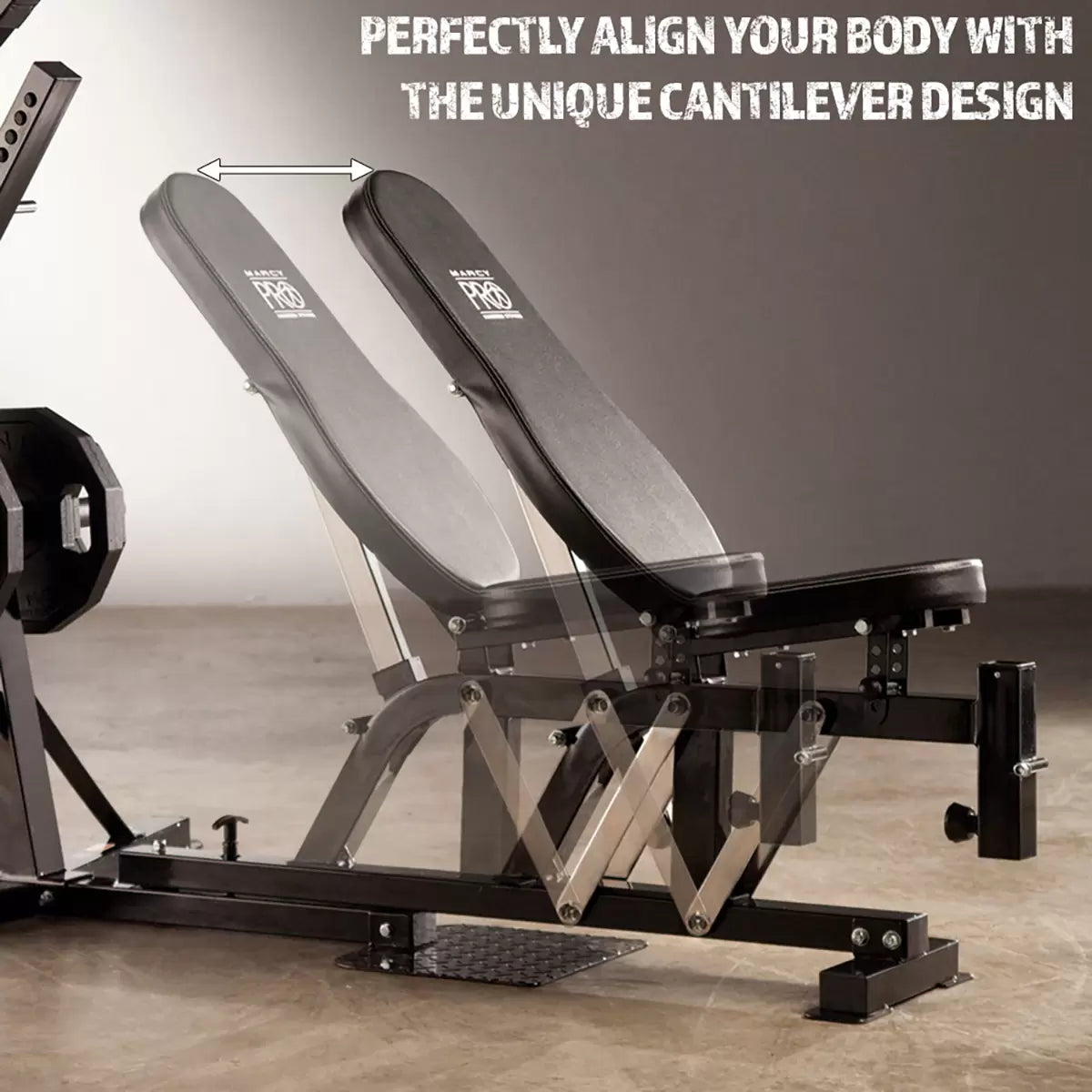 Marcy Pro PM4400 Leverage Bench Home Gym Bench