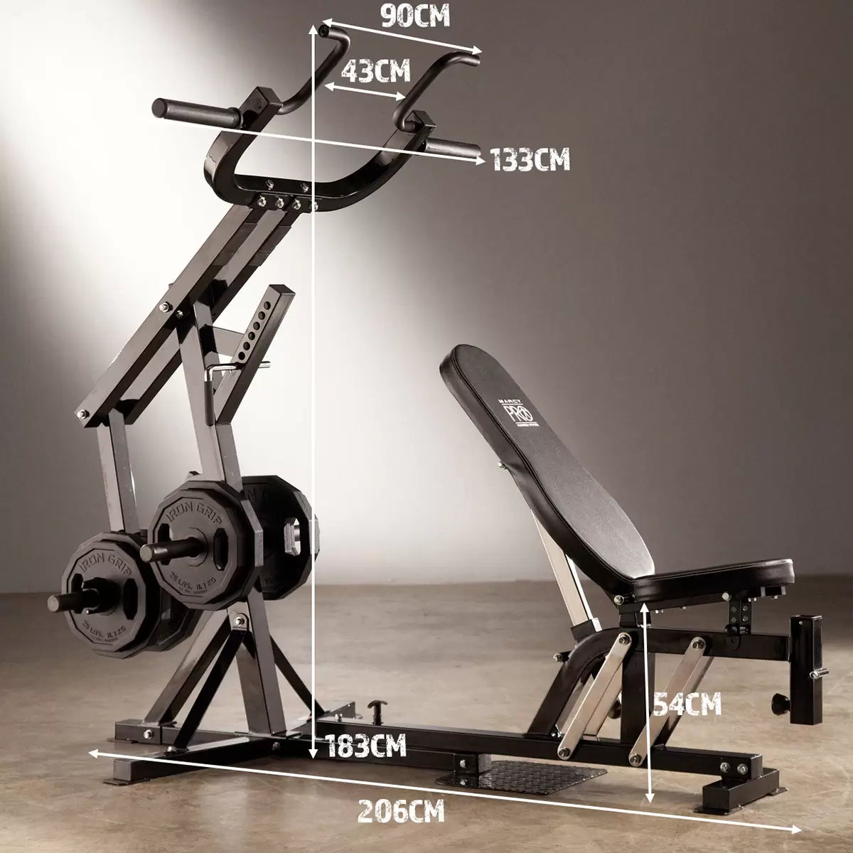 Marcy Pro PM4400 Leverage Bench Home Gym Bench