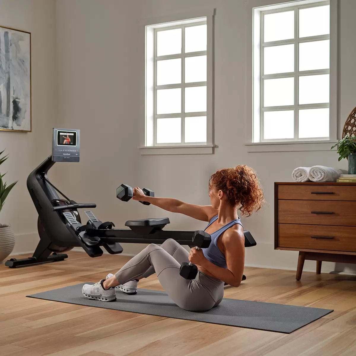 Installed Nordic Track RW600 Rower – Home Gym Cardio Rower