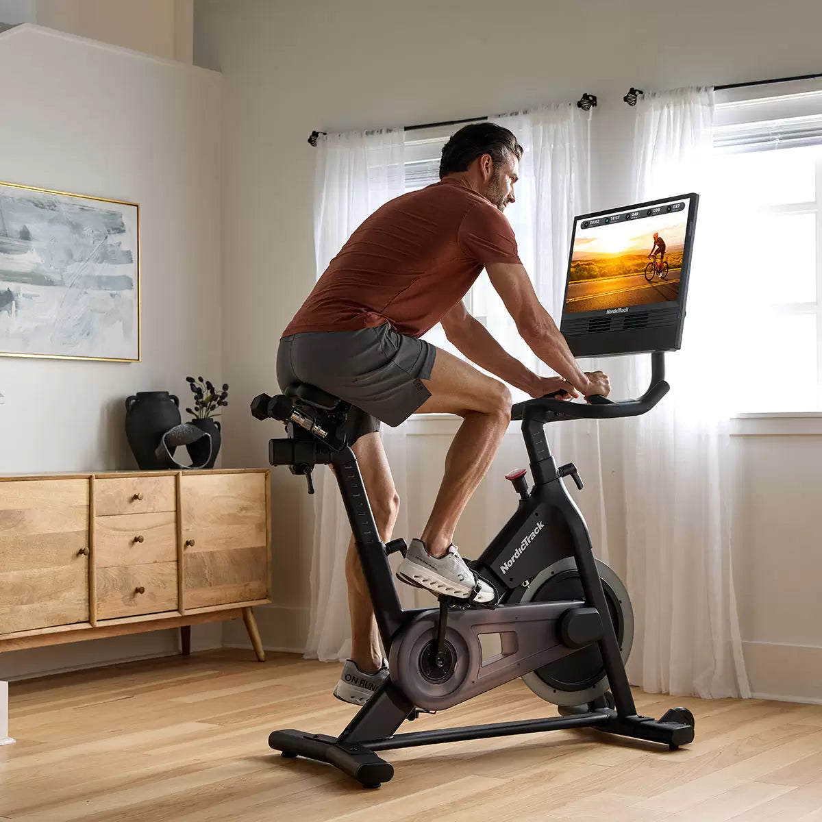 Installed Nordic Track S24 Studio Home Exercise Bike