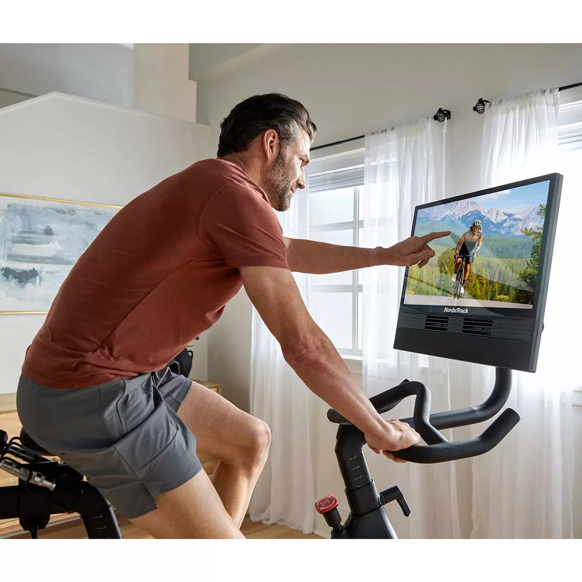 Installed Nordic Track S24 Studio Home Exercise Bike