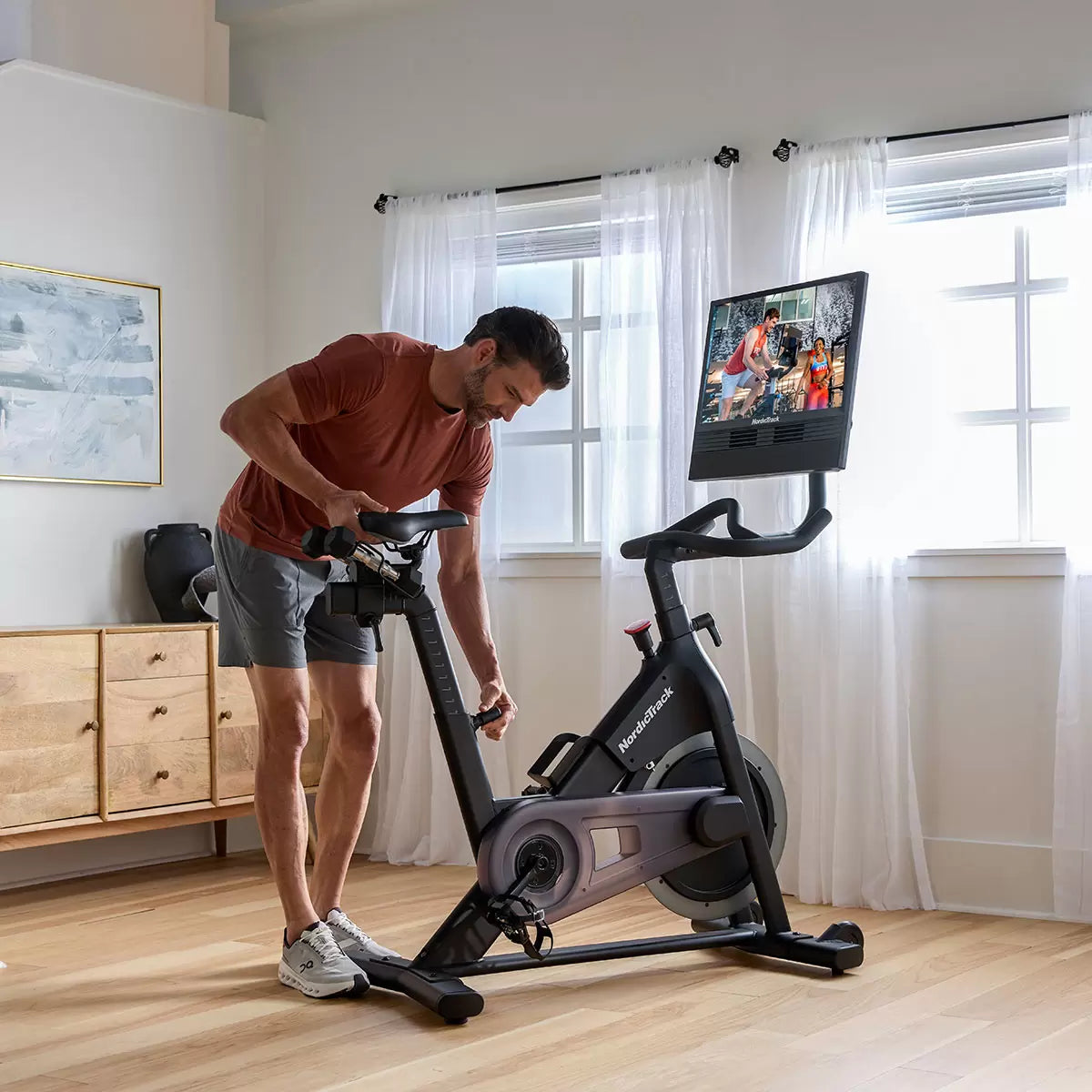 Installed Nordic Track S24 Studio Home Exercise Bike