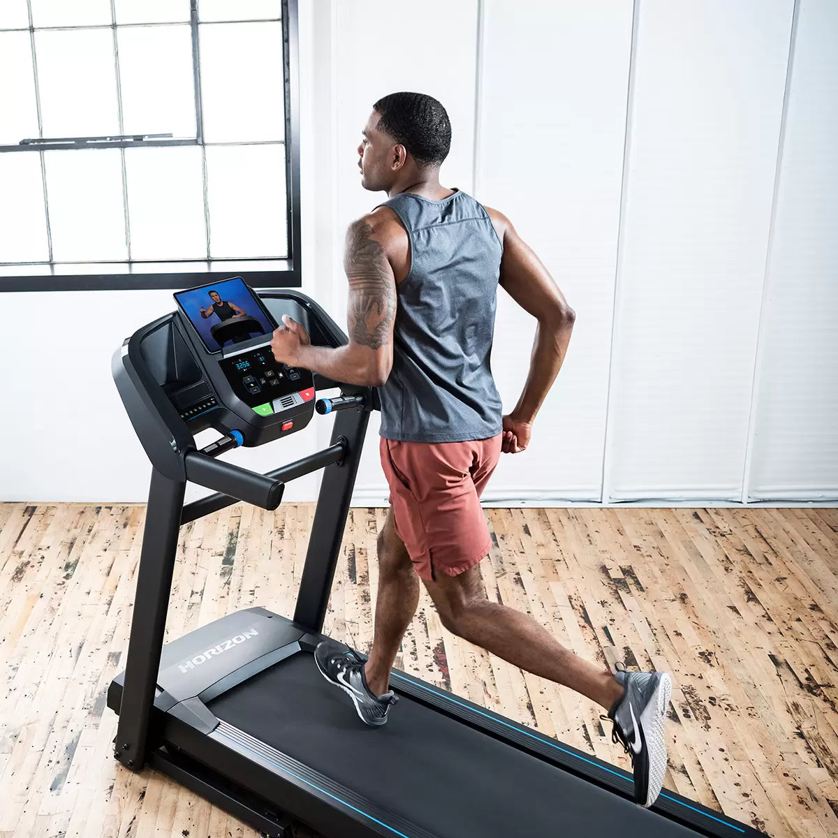 Horizon Fitness T202 AtZone Treadmill – Smart Foldable Home Workout Treadmill