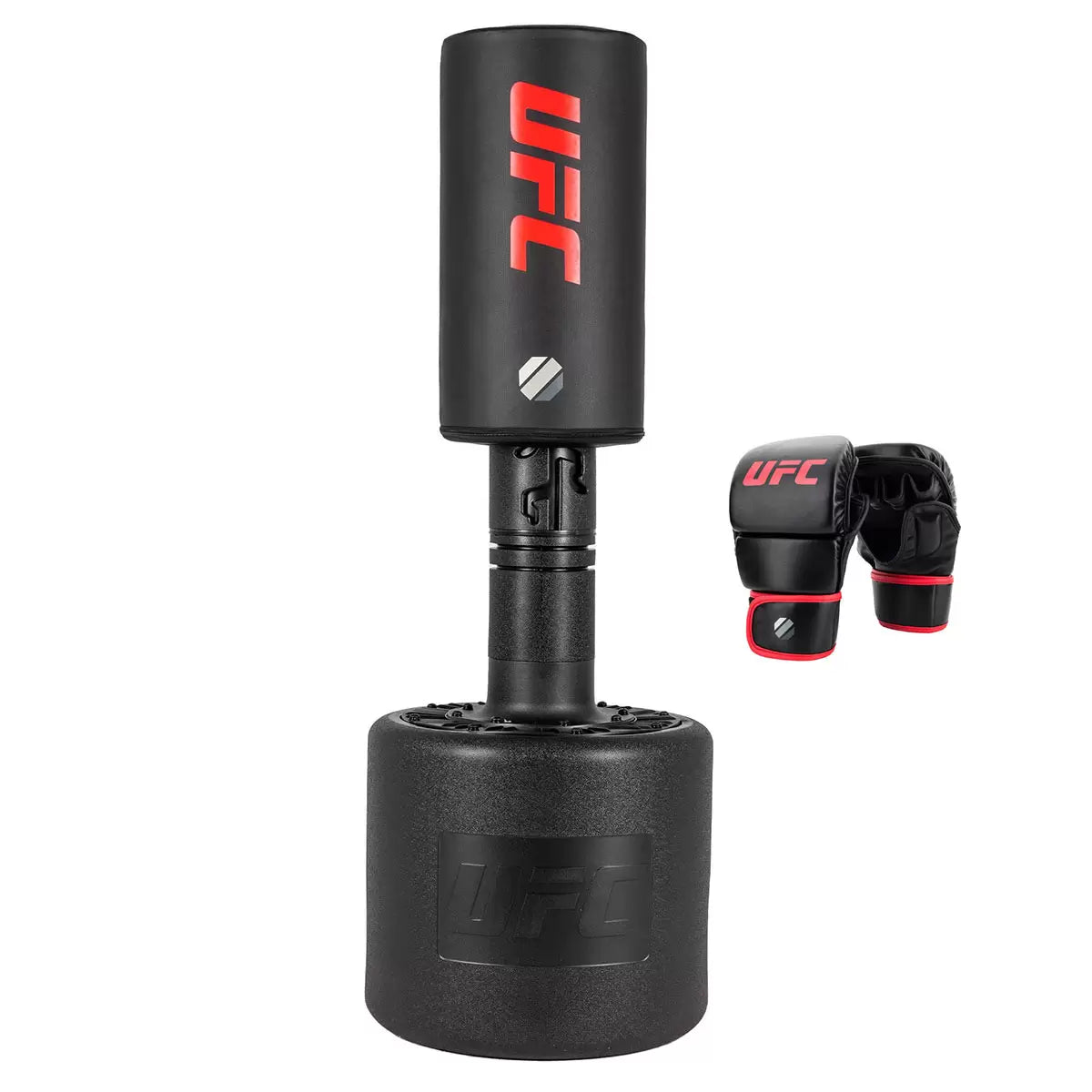 UFC Pulse Strike Freestanding Home Gym Punch Bag with 8oz MMA Sparring Gloves