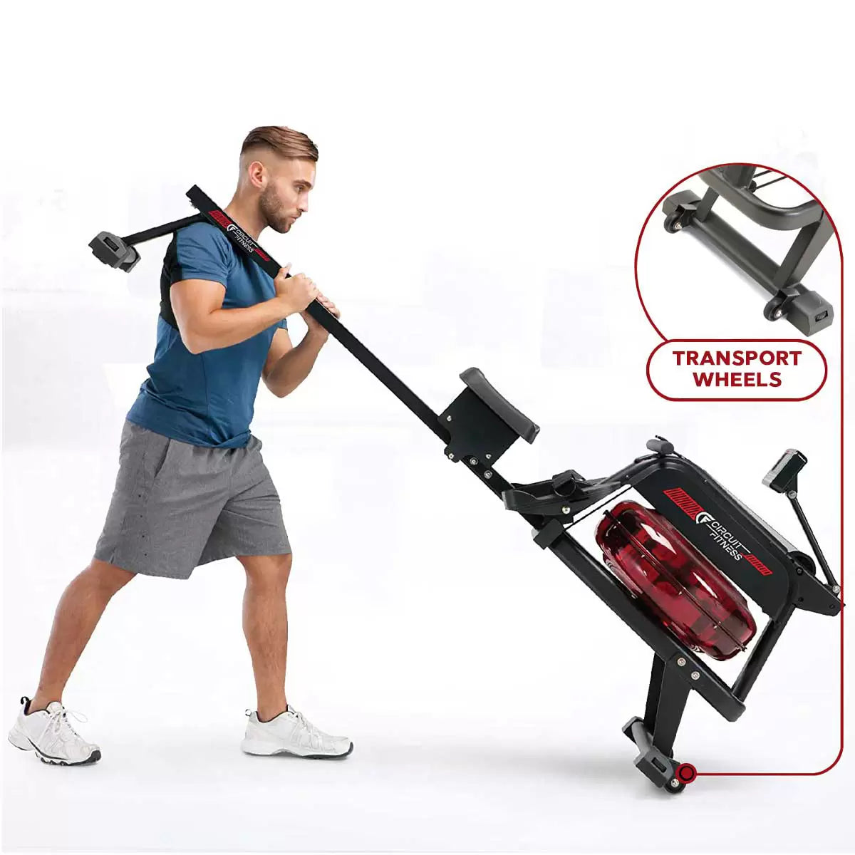 Circuit Fitness Water Rowing Machine – Fitness Rowing Machine | Cardio Workout